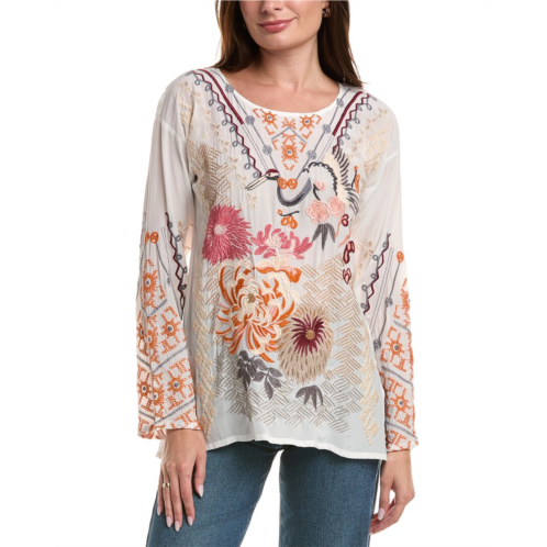 Johnny Was charlize silk blouse