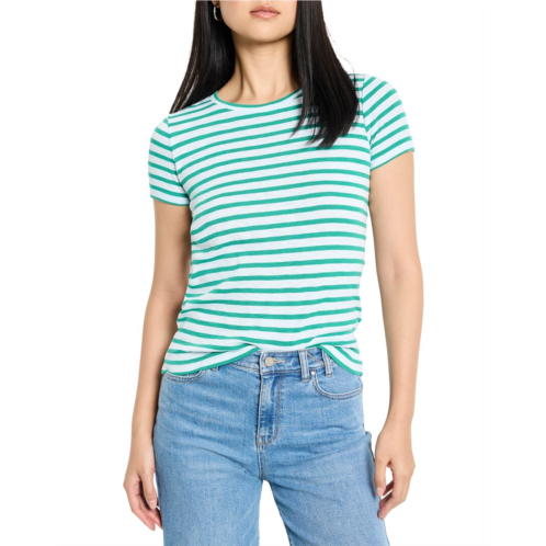 NICZOE scoop neck striped t-shirt
