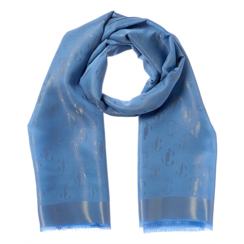 Jimmy Choo silk-blend scarf