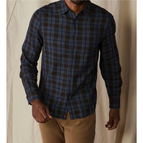 The Normal Brand nikko button up shirt in brown plaid