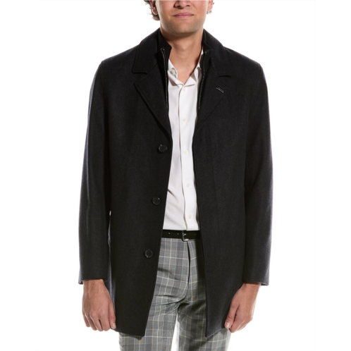 Cole Haan melton 3-in-1 wool-blend coat