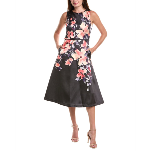 Julia Jordan belted mikado midi dress