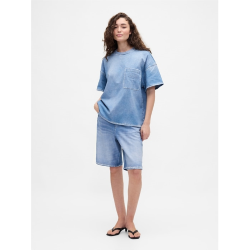 Gap × BEIS Adult Knit Denim Baggy Shorts