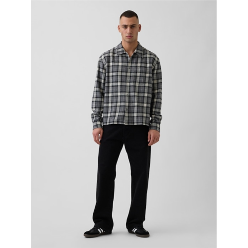 Gap Organic Cotton Relaxed Flannel Shirt