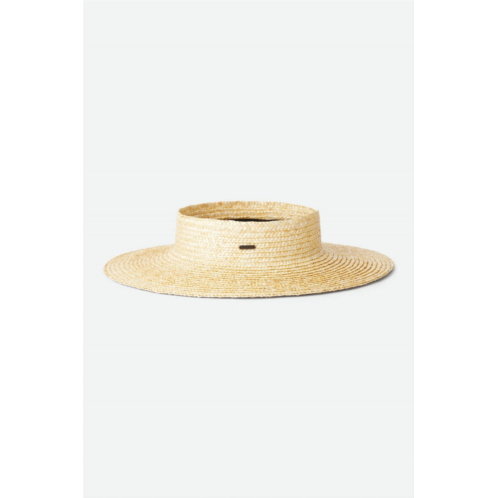 Brixton womens joanna straw visor in honey