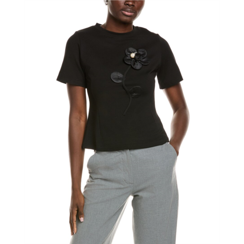 Gracia flower applique t-shirt