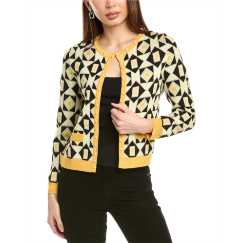 Gracia pearl trim cardigan