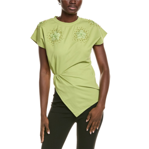 Gracia beaded drape t-shirt