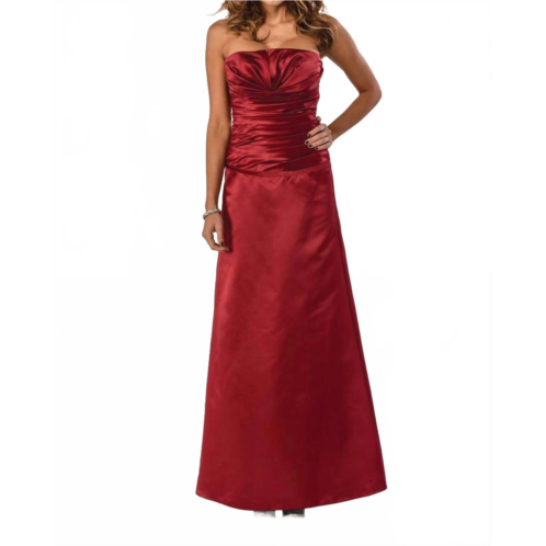 Milano Formals timeless grace gown in claret