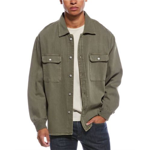 FRAME Denim textured terry overshirt