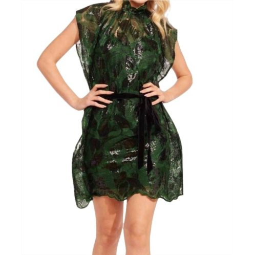 EVA FRANCO callas dress in christmas green