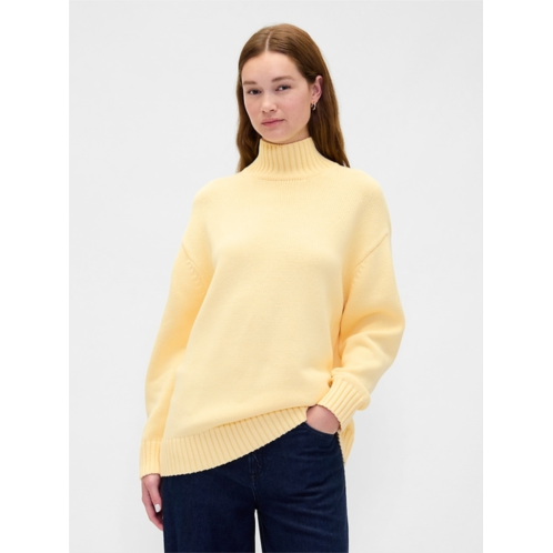 Gap 100% Cotton Oversized Mockneck Sweater