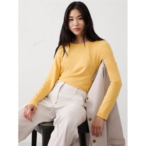 bananarepublic Timeless Long-Sleeve Crew-Neck T-Shirt