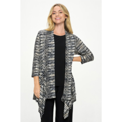 TRUEDAMES ity draped wrap jacket