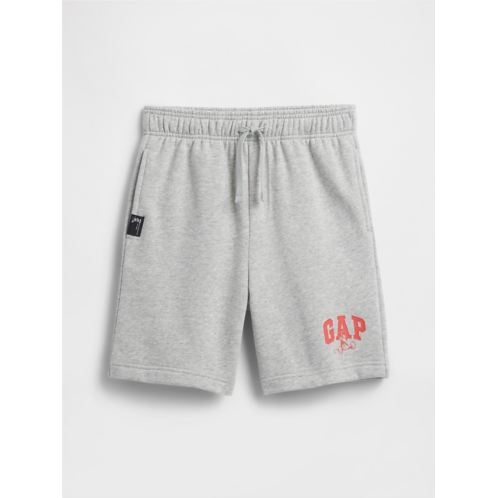GapKids × Disney Mickey Mouse Relaxed Logo Pull-On Shorts