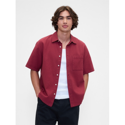 Gap Waffle Shirt in Boxy Fit