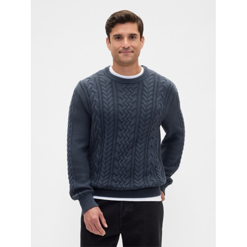Gap Relaxed Cable-Knit Sweater