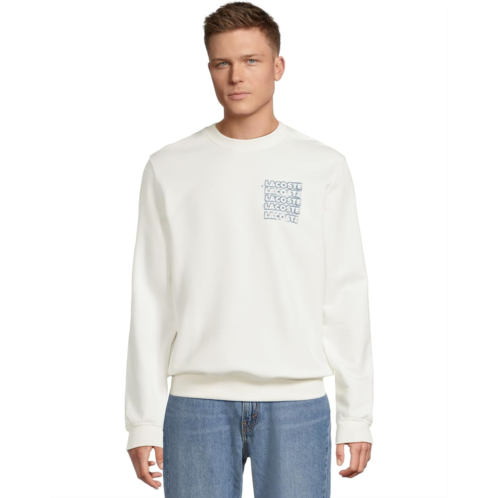 Lacoste Distorted Graphic Crew Neck Sweatshirt