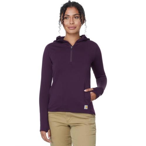Carhartt Force Relaxed Fit 1/2 Zip Hooded T-Shirt