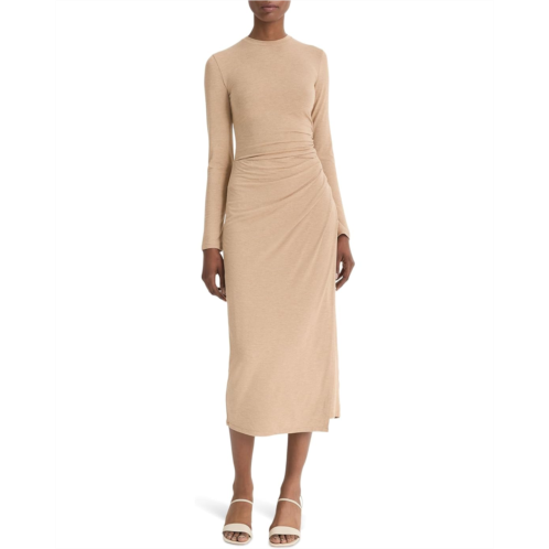 Vince Side Drape Midi Skirt