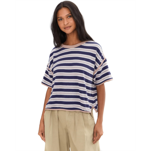 Womens Free People We The Free Clean Rugby Tee