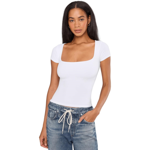 Womens Free People Clean Lines Baby Tee