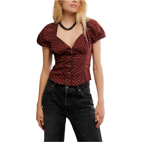 Womens Free People Summer Printed Blouse