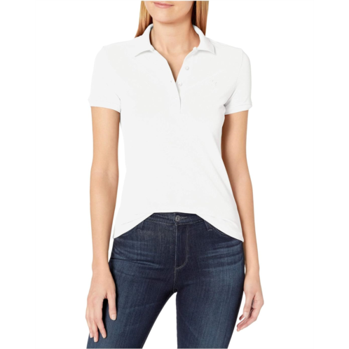 Womens Lacoste Short Sleeve Slim Fit Stretch Pique Polo