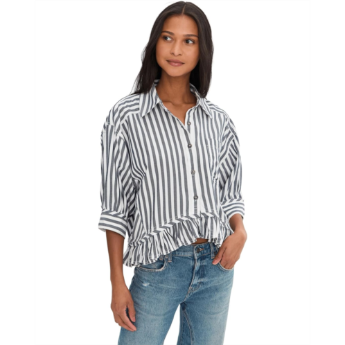 Womens Free People We The Free Bailey Stripe Shirt