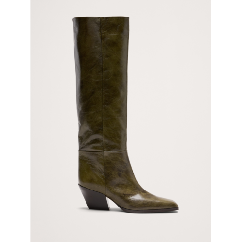 Bananarepublic Italian Leather Knee-High Boot