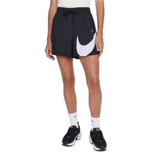Womens Nike Sportswear Classic Woven Mid-Rise 5 Logo Shorts