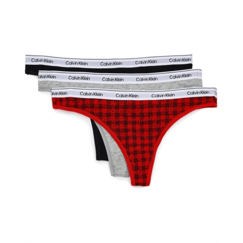 Womens Calvin Klein Underwear Modern Logo Thong 3-Pack
