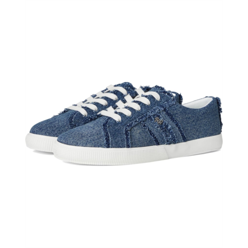 POLO RALPH LAUREN Janson Frayed Denim Sneakers