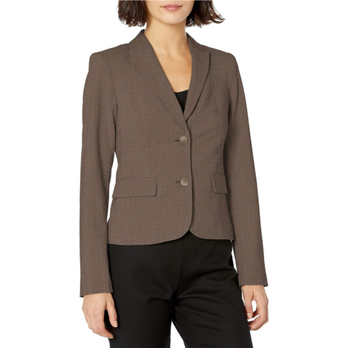 Womens Calvin Klein Two Button Lux Blazer (Petite Standard & Plus)