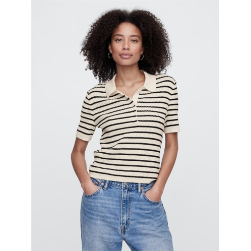 Gap Ribbed Polo Sweater
