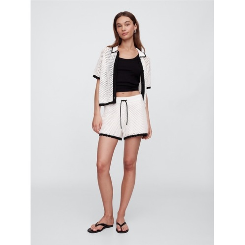 Gap Crochet Pull-On Sweater Shorts