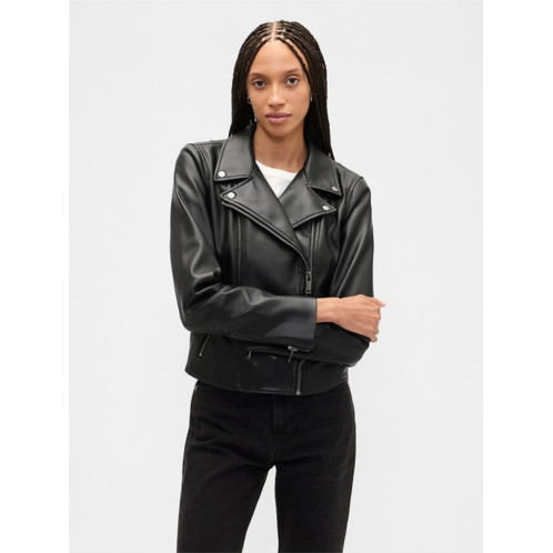 Gap Vegan-Leather Moto Jacket