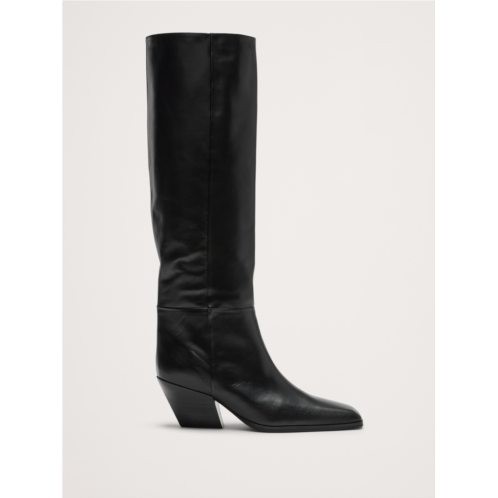 Bananarepublic Italian Leather Knee-High Boot