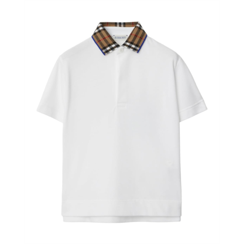 Burberry Kids Johane Check EKD Polo Shirt (Toddler/Little Kid/Big Kid)