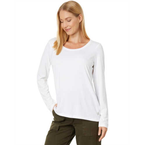 L.L.Bean Womens LLBean Soft Stretch Supima Tee Scoop Neck Long Sleeve