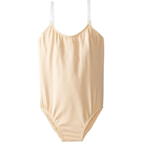 Womens Capezio Camisole Leotard w/ Clear Transition Straps - Girls - Size Child Intermediate Nude