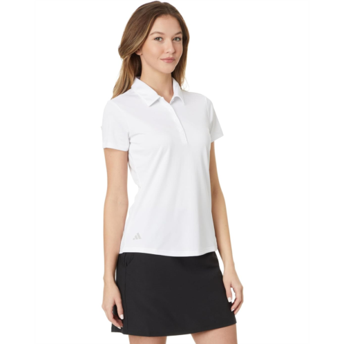 Womens adidas Golf Performance Solid Short Sleeve Golf Polo Shirt