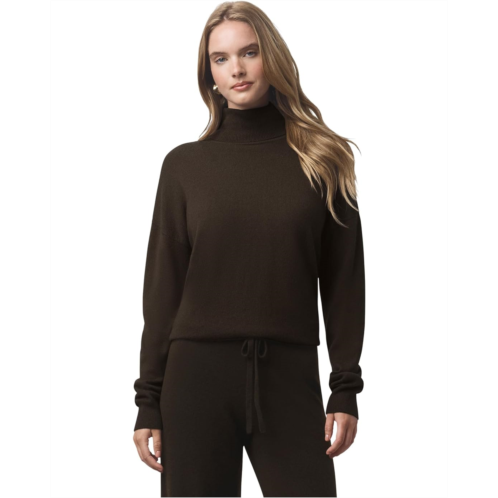 Womens Splendid Tori Cashmre Tneck Sweater