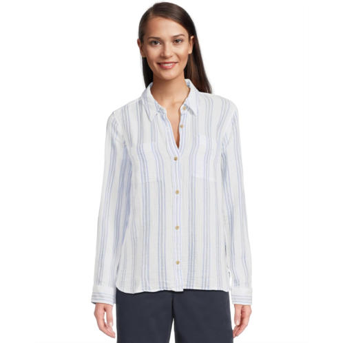 L.L.Bean Womens LLBean Cloud Gauze Shirt Long Sleeve