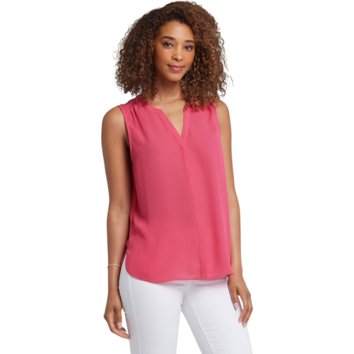 Womens NYDJ Sleeveless Pintuck Pleat Back