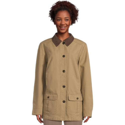 L.L.Bean Womens LLBean Adirondack Barn Coat Flannel Lined