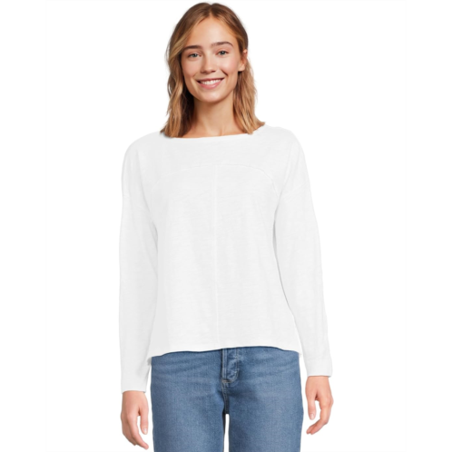Womens Lilla P Drop Shoulder Seamed Boatneck