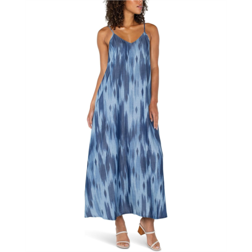 Liverpool Los Angeles Spaghetti Strap Maxi Dress With Pockets