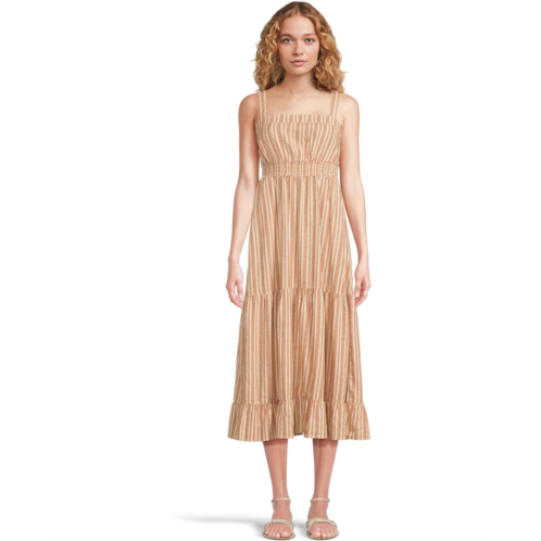 Toad&Co Taj Hemp Tiered Midi Sleeveless Dress