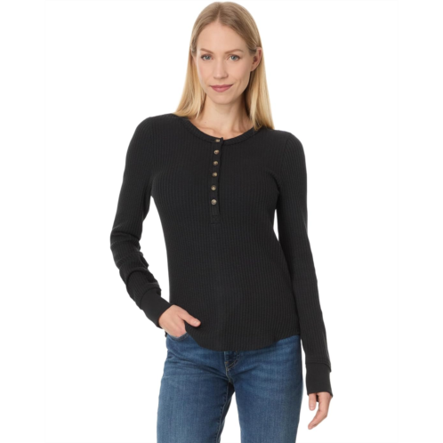 Womens Faherty Legend Apres Waffle Henley